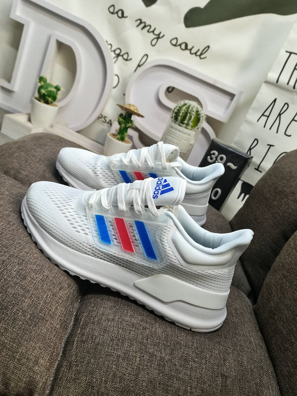 Equipment white blue red
