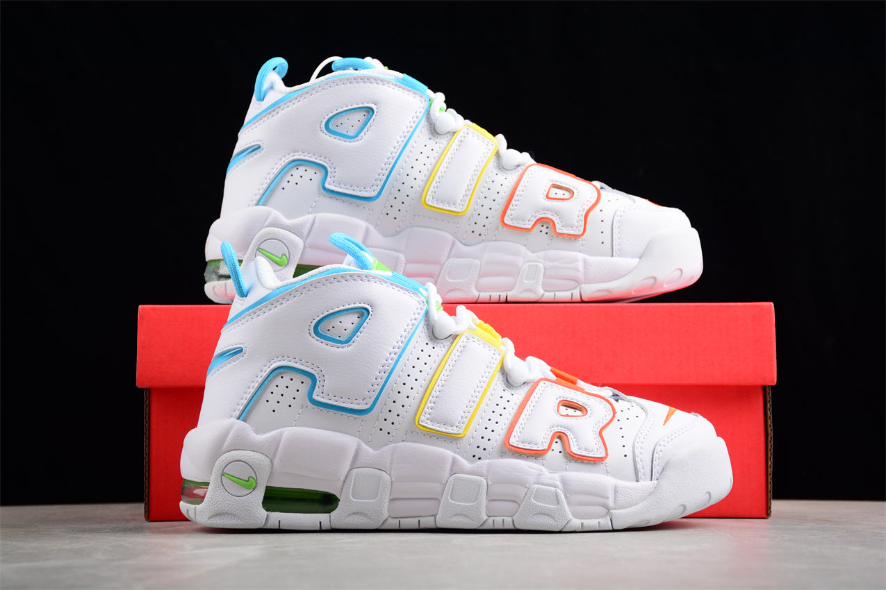 UpTempo white rainbow gum