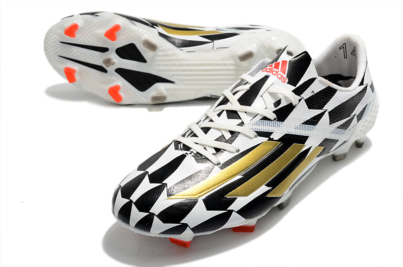 AdiZero F50 gold zebra