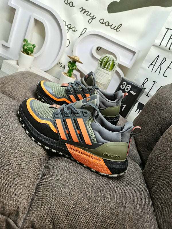UltraBoost olive orange