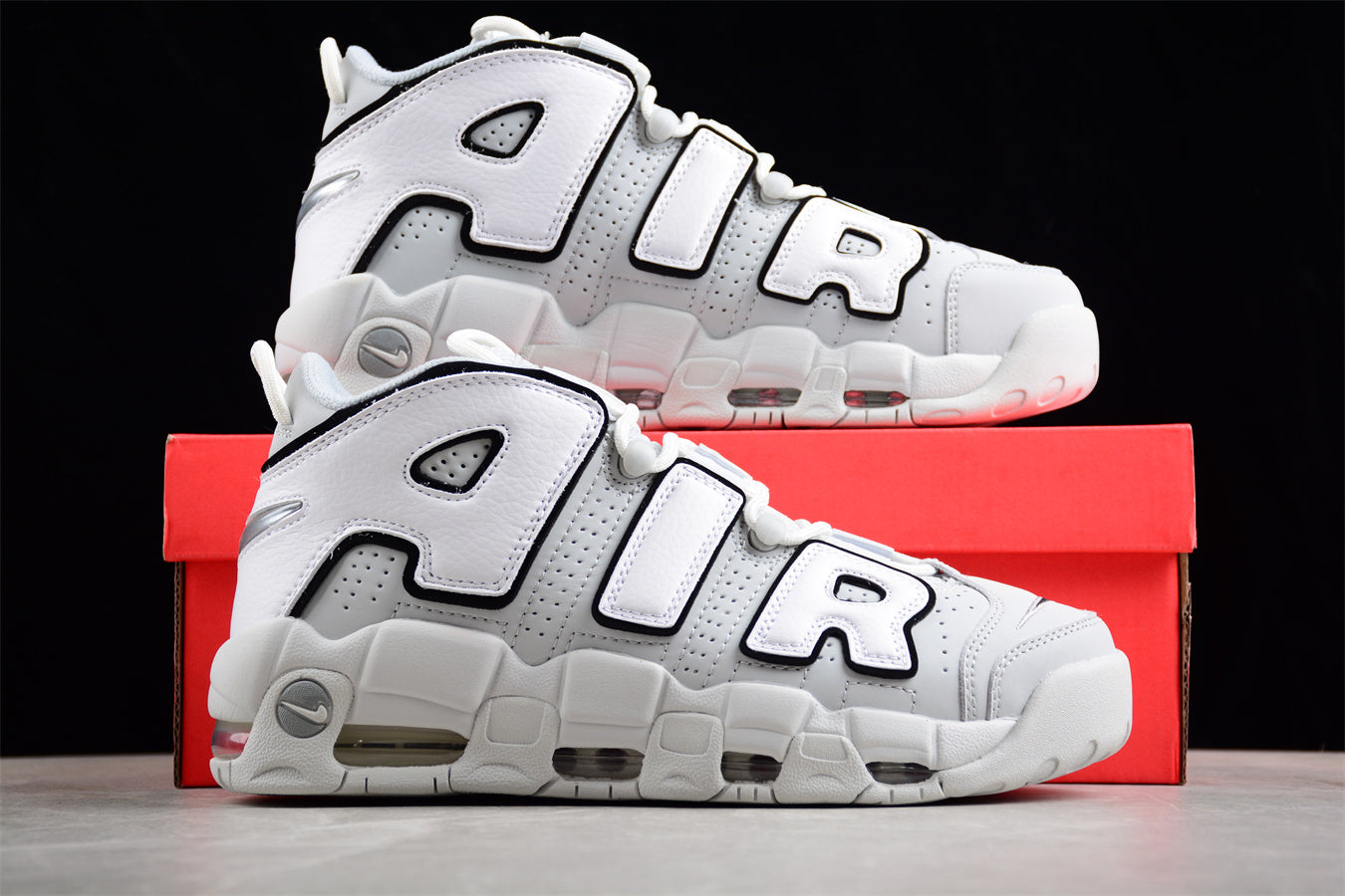 UpTempo white black gum
