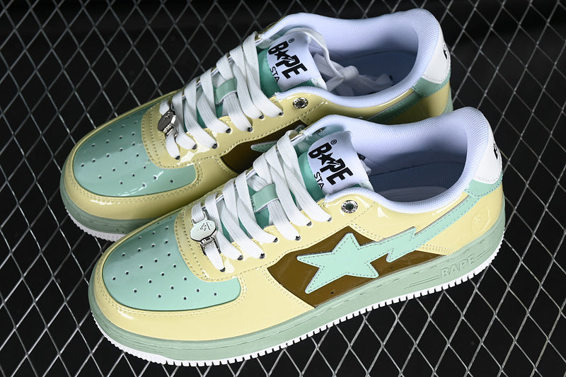 BAPE STA green yellow brown