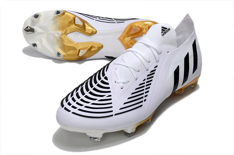 Predator Edge white black gold