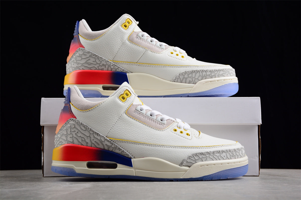 Jordan 3 x J Balvin white