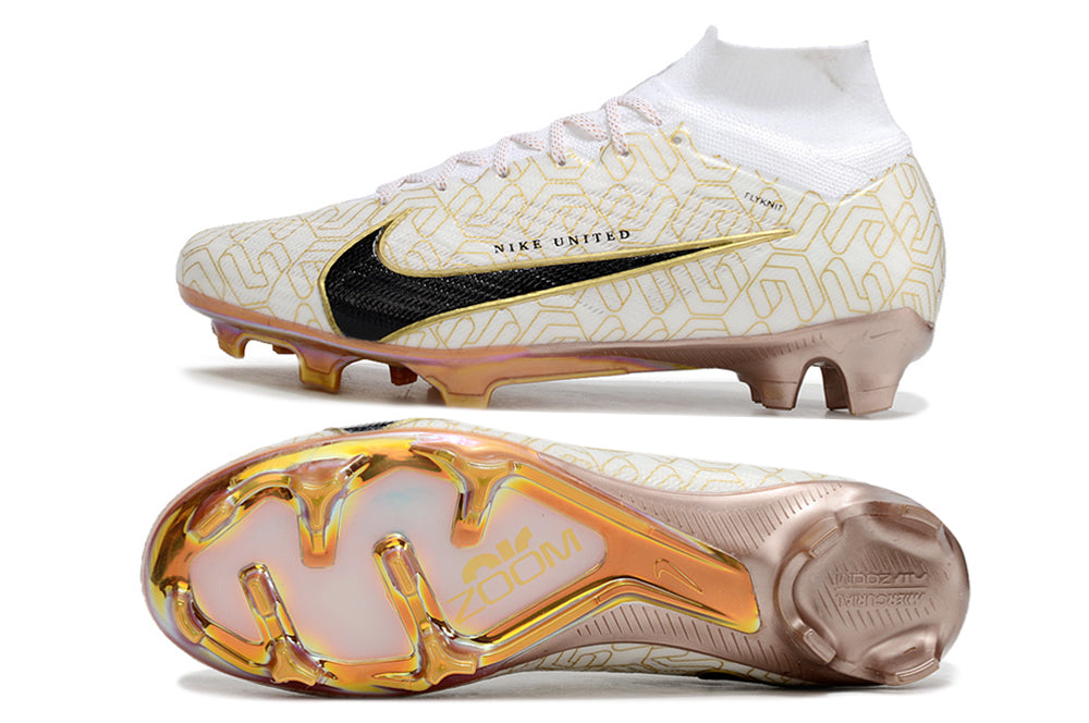 Mercurial Superfly white black gold