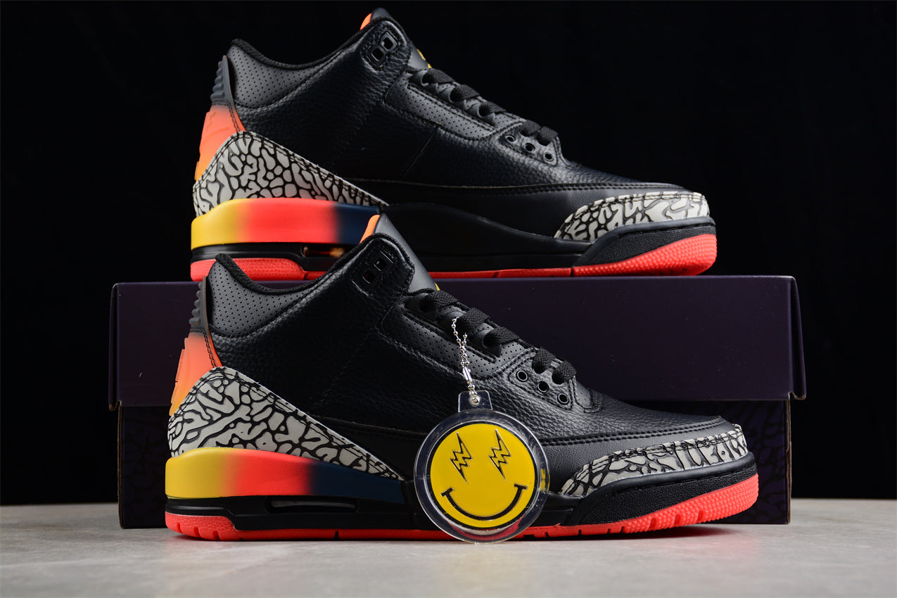 Jordan 3 x J Balvin black