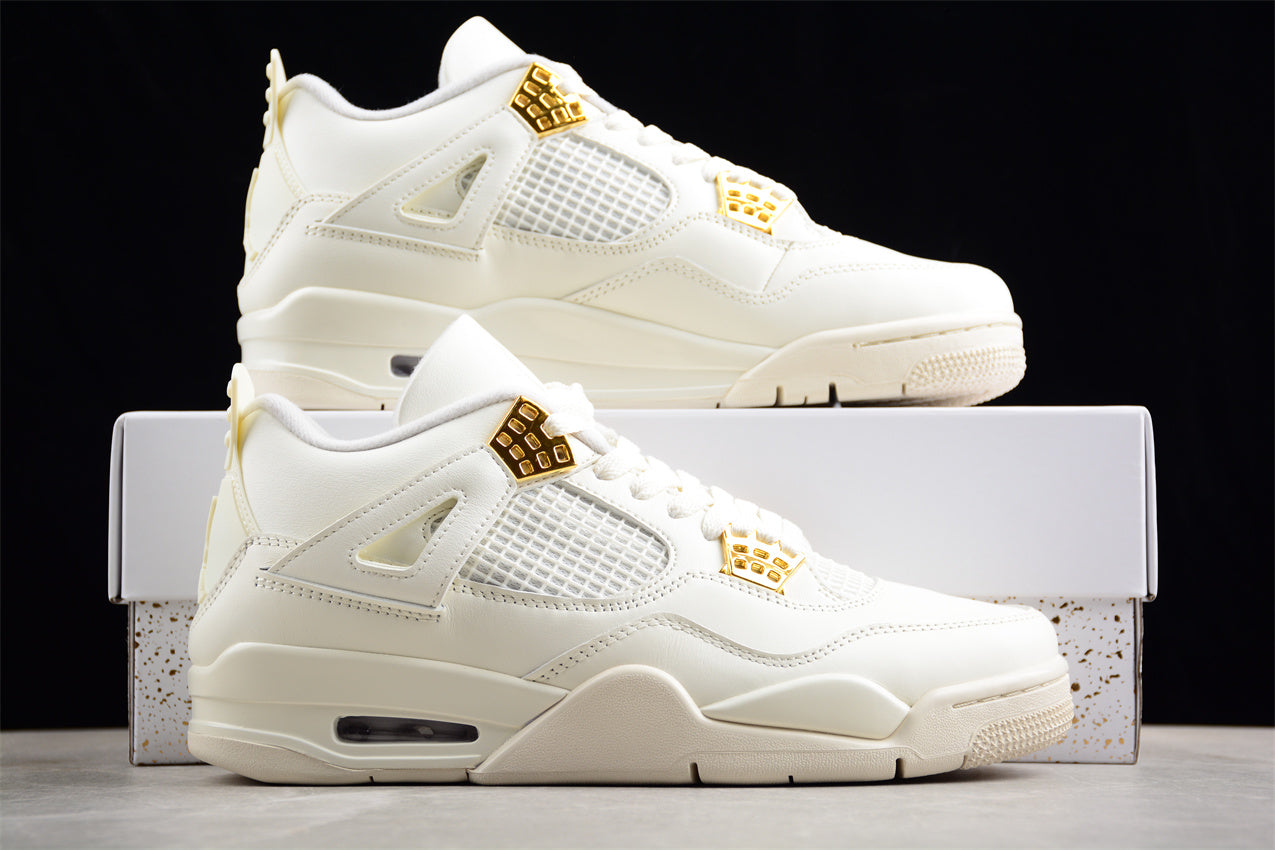 Jordan 4 metallic gold
