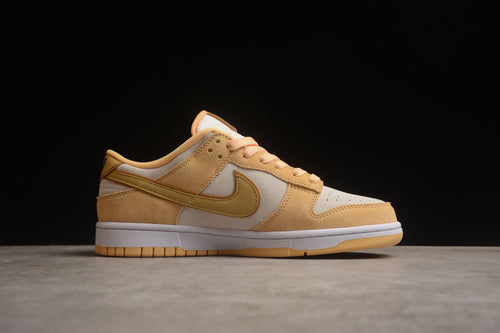 Dunk Low gold suede