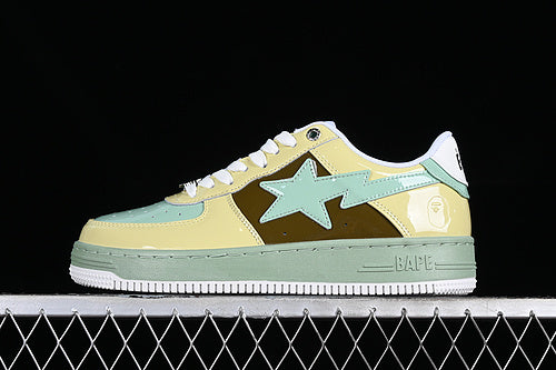 BAPE STA green yellow brown