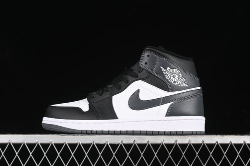 Jordan 1 Mid black iron white