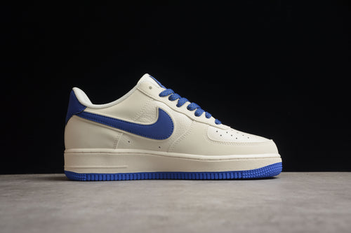 Air Force 1 white blue swoosh