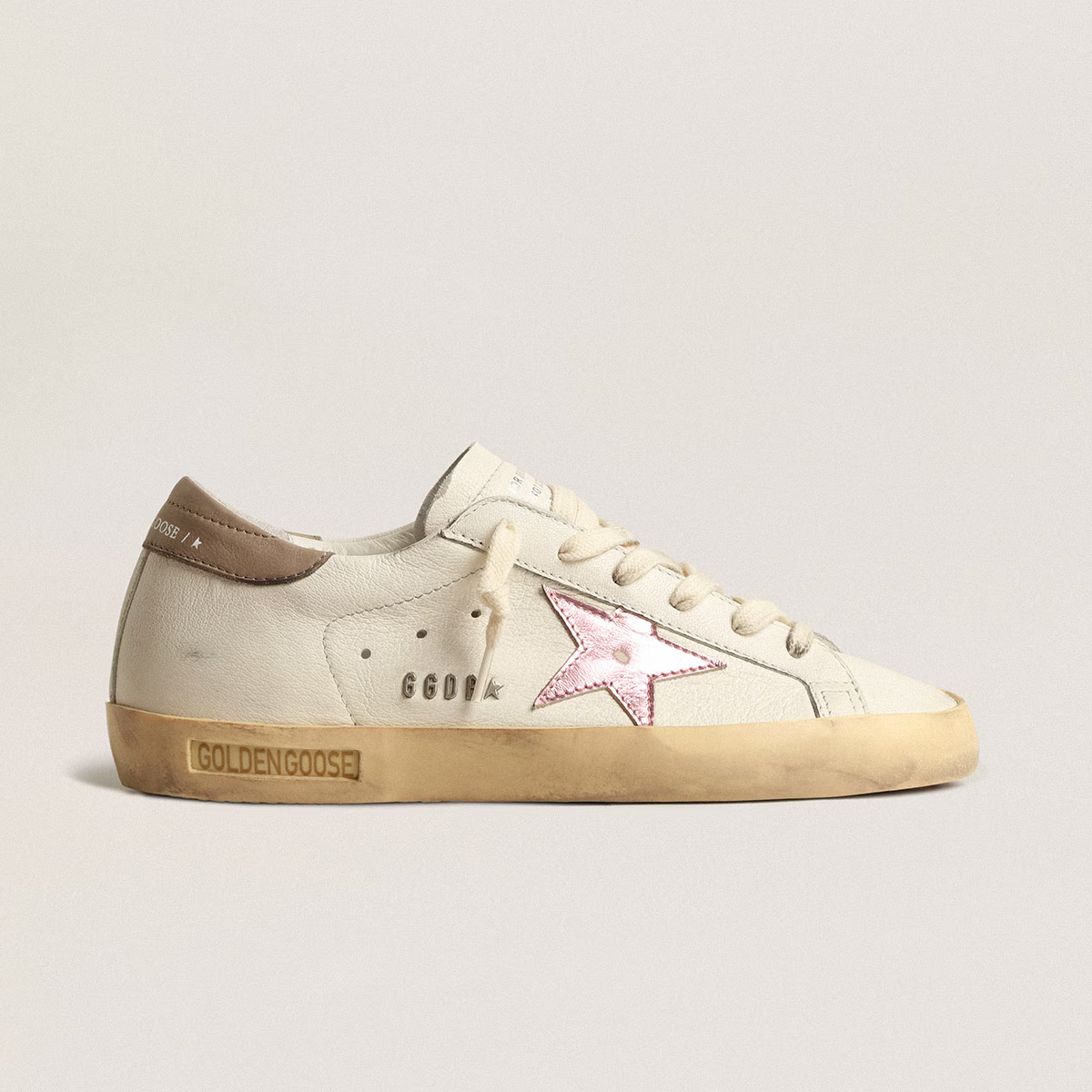 Golden Goose metallic pink star