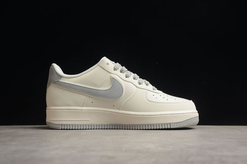 Air Force 1 white grey swoosh