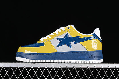 BAPE STA yellow blue white