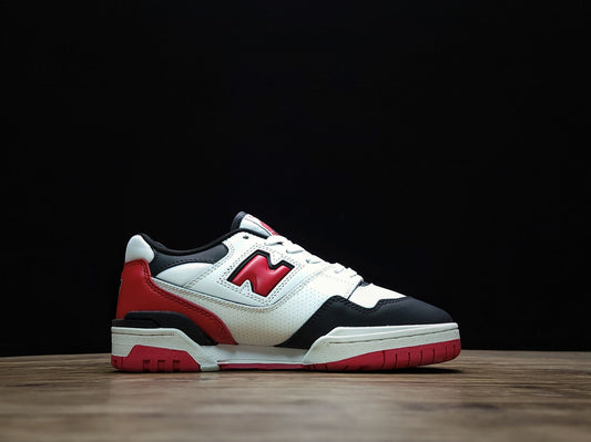 New Balance 550 white black red