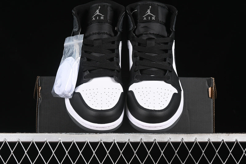 Jordan 1 Mid black iron white