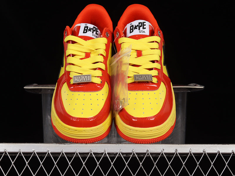BAPE STA x marvel yellow red