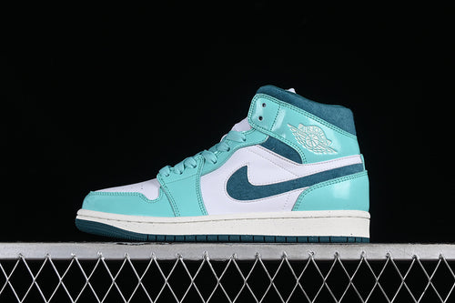 Jordan 1 Mid bleached turquoise