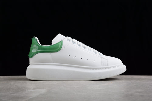 Alexander McQueen white satin green