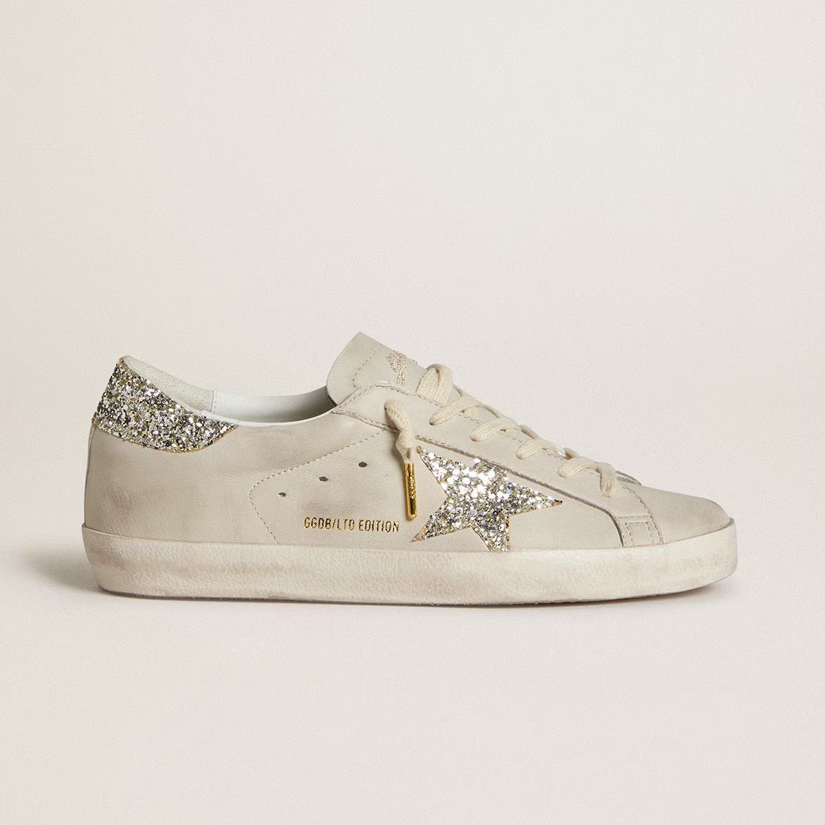 Golden Goose platinum glitter