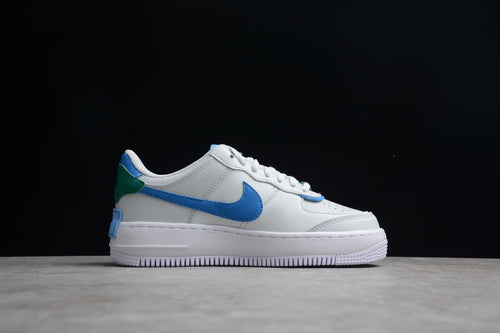 Air Force 1 shadow white green blue