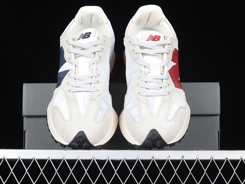 New Balance 327 white red navy