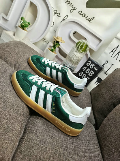 Gazelle x Gucci green suede