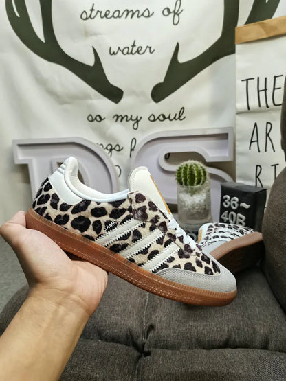 Adidas Samba leopard print