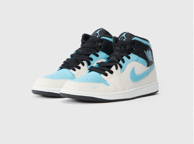Jordan 1 Mid summit white blue