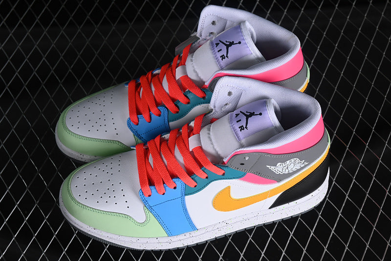 Jordan 1 Mid multicolor