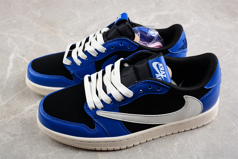 Jordan 1 Low x Travis Scott white black blue