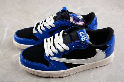 Jordan 1 Low x Travis Scott white black blue