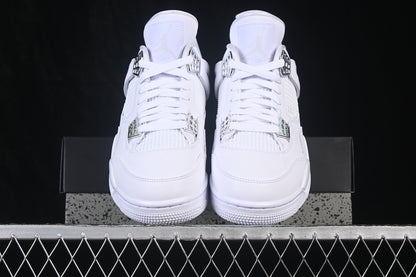 Jordan 4 white metallic silver