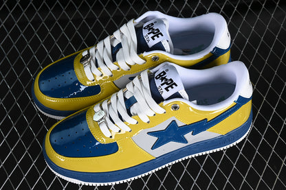 BAPE STA yellow blue white