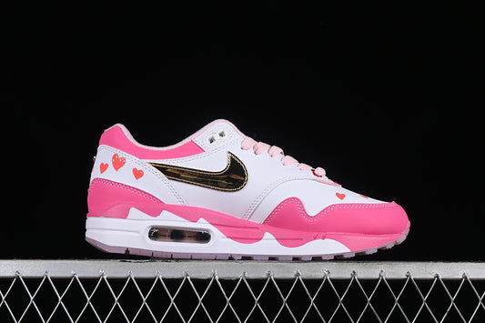 Air Max 1 fucsia hearts