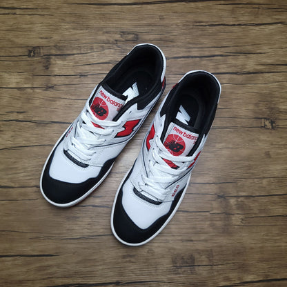 New Balance 550 white black red