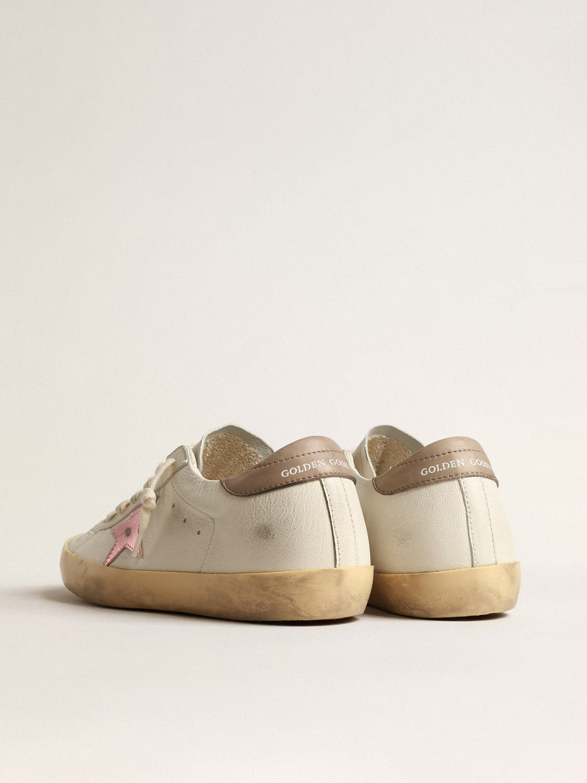 Golden Goose metallic pink star