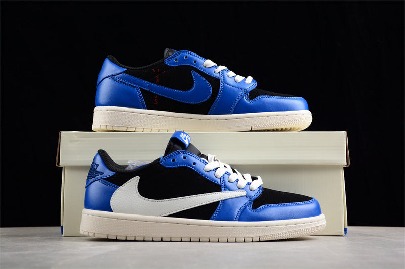 Jordan 1 Low x Travis Scott white black blue