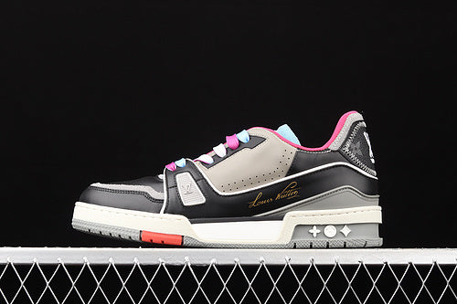 LV 2021S trainer black grey pink