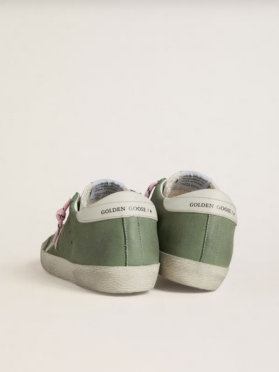 Golden Goose green nubuck