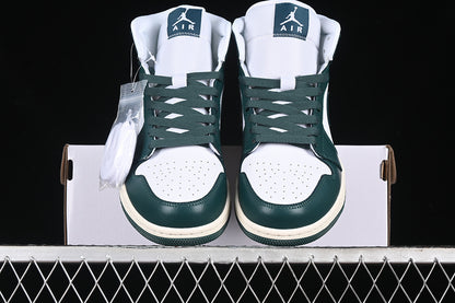 Jordan 1 Mid oxidized green