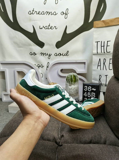Gazelle x Gucci green suede