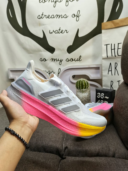UltraBoost 5 white grey pink