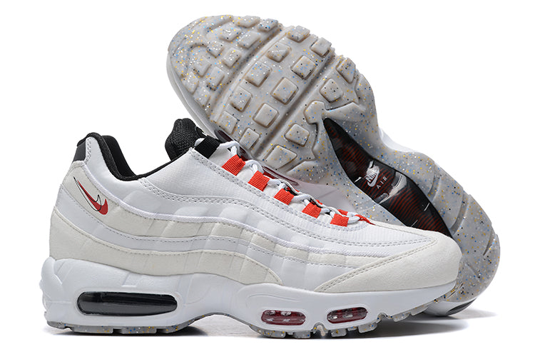 Air Max 95 white red swoosh