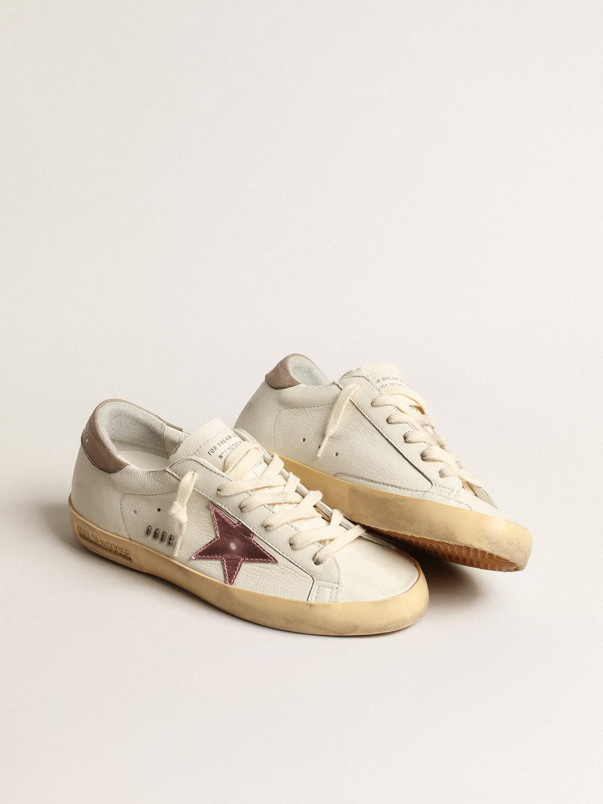 Golden Goose metallic pink star