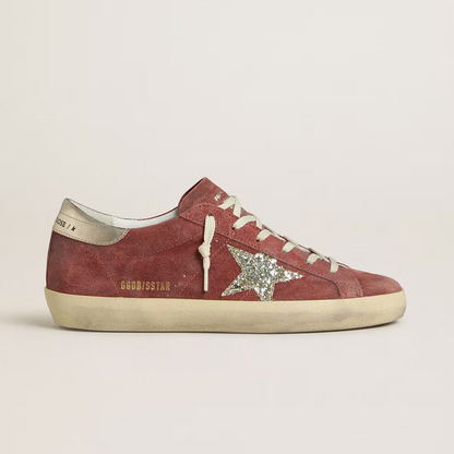 Golden Goose red suede