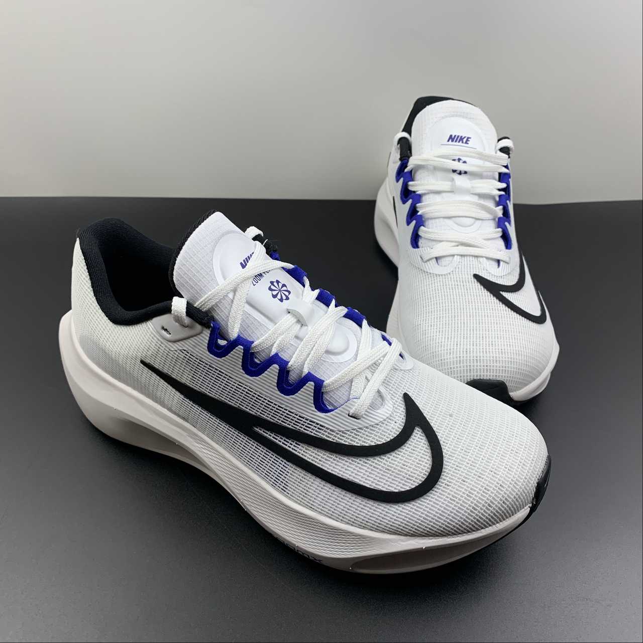 Zoom Fly 5 white blck blue