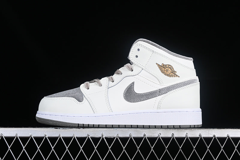 Jordan 1 Mid flat pewter