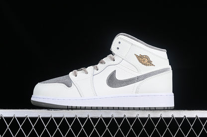 Jordan 1 Mid flat pewter