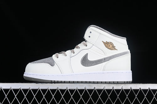 Jordan 1 Mid flat pewter